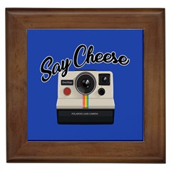 Say Cheese Framed Tiles by Valentinaart