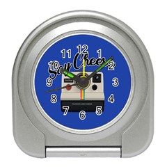 Say Cheese Travel Alarm Clocks by Valentinaart