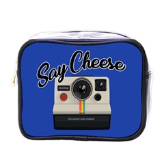 Say Cheese Mini Toiletries Bags by Valentinaart