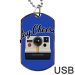 Say Cheese Dog Tag USB Flash (Two Sides) Front