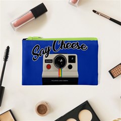 Say Cheese Cosmetic Bag (xs) by Valentinaart