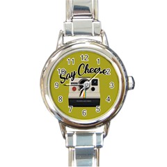 Say Cheese Round Italian Charm Watch by Valentinaart