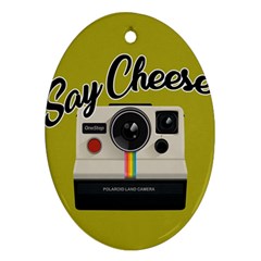 Say Cheese Ornament (oval) by Valentinaart