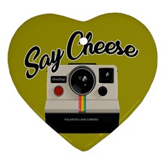 Say Cheese Ornament (heart) by Valentinaart