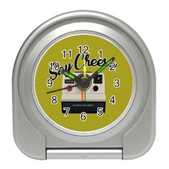 Say Cheese Travel Alarm Clocks by Valentinaart