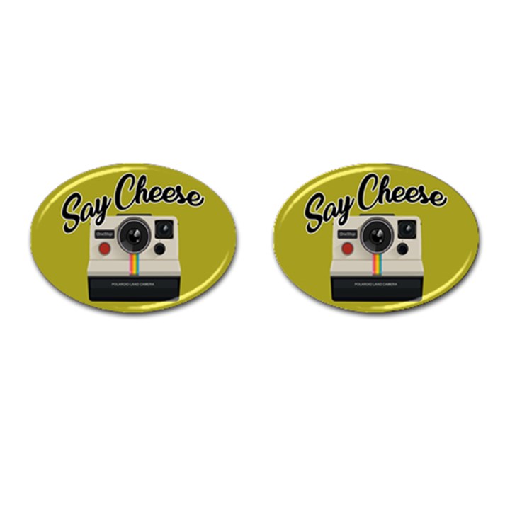 Say Cheese Cufflinks (Oval)