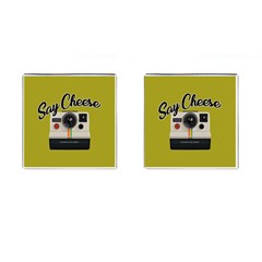 Say Cheese Cufflinks (square) by Valentinaart