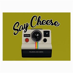 Say Cheese Large Glasses Cloth (2-side) by Valentinaart