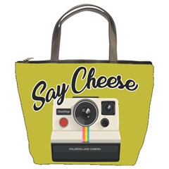 Say Cheese Bucket Bags by Valentinaart