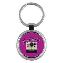 Say Cheese Key Chains (Round) 