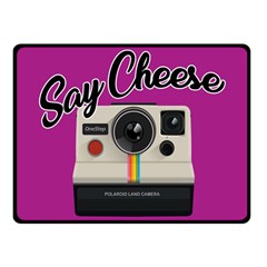 Say Cheese Fleece Blanket (small) by Valentinaart