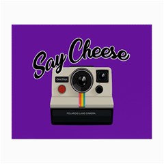 Say Cheese Small Glasses Cloth (2-side) by Valentinaart