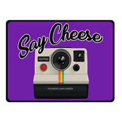 Say Cheese Fleece Blanket (small) by Valentinaart