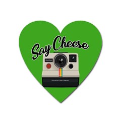 Say Cheese Heart Magnet by Valentinaart