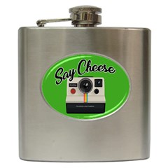 Say Cheese Hip Flask (6 Oz) by Valentinaart