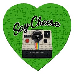 Say Cheese Jigsaw Puzzle (heart) by Valentinaart