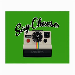 Say Cheese Small Glasses Cloth (2-side) by Valentinaart