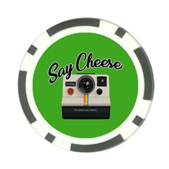 Say Cheese Poker Chip Card Guard by Valentinaart