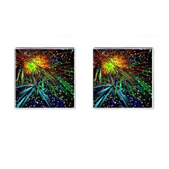 Exploding Fireworks Cufflinks (square) by StuffOrSomething