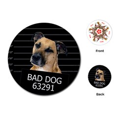 Bed dog Playing Cards (Round) 