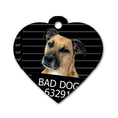 Bed dog Dog Tag Heart (One Side)