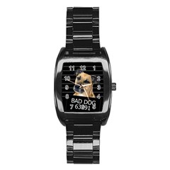 Bed dog Stainless Steel Barrel Watch