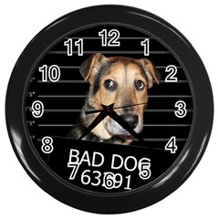 Bed Dog Wall Clocks (black) by Valentinaart