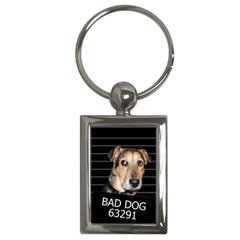 Bed Dog Key Chains (rectangle)  by Valentinaart