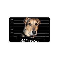 Bed Dog Magnet (name Card) by Valentinaart