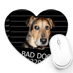 Bed Dog Heart Mousepads by Valentinaart