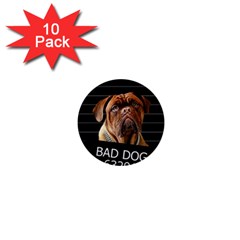 Bed Dog 1  Mini Buttons (10 Pack)  by Valentinaart