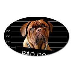 Bed Dog Oval Magnet by Valentinaart