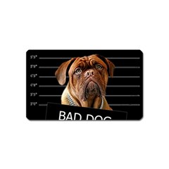 Bed Dog Magnet (name Card) by Valentinaart