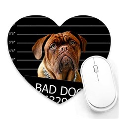 Bed Dog Heart Mousepads by Valentinaart