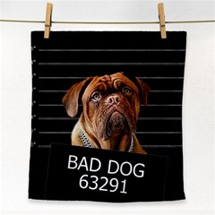 Bed Dog Face Towel by Valentinaart