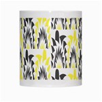 Tricolored Geometric Pattern White Mugs Center