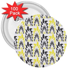 Tricolored Geometric Pattern 3  Buttons (100 Pack)  by linceazul