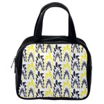 Tricolored Geometric Pattern Classic Handbags (2 Sides) Back