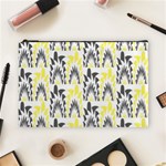 Tricolored Geometric Pattern Cosmetic Bag (Large)  Front