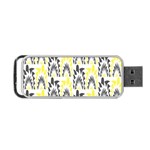 Tricolored Geometric Pattern Portable USB Flash (Two Sides) Front