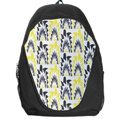 Tricolored Geometric Pattern Backpack Bag by linceazul