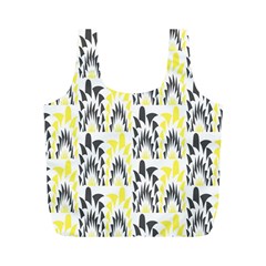 Tricolored Geometric Pattern Full Print Recycle Bags (m)  by linceazul