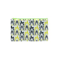 Tricolored Geometric Pattern Cosmetic Bag (xs) by linceazul