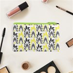 Tricolored Geometric Pattern Cosmetic Bag (XS) Back