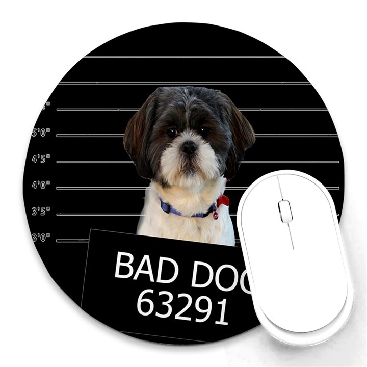 Bad dog Round Mousepads