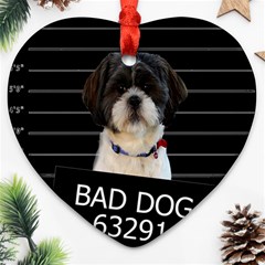 Bad dog Ornament (Heart)