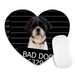 Bad Dog Heart Mousepads by Valentinaart