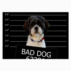 Bad Dog Large Glasses Cloth (2-side) by Valentinaart