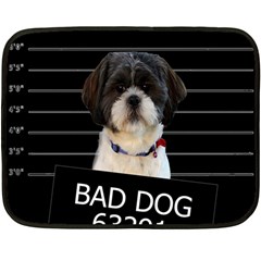 Bad Dog Double Sided Fleece Blanket (mini)  by Valentinaart