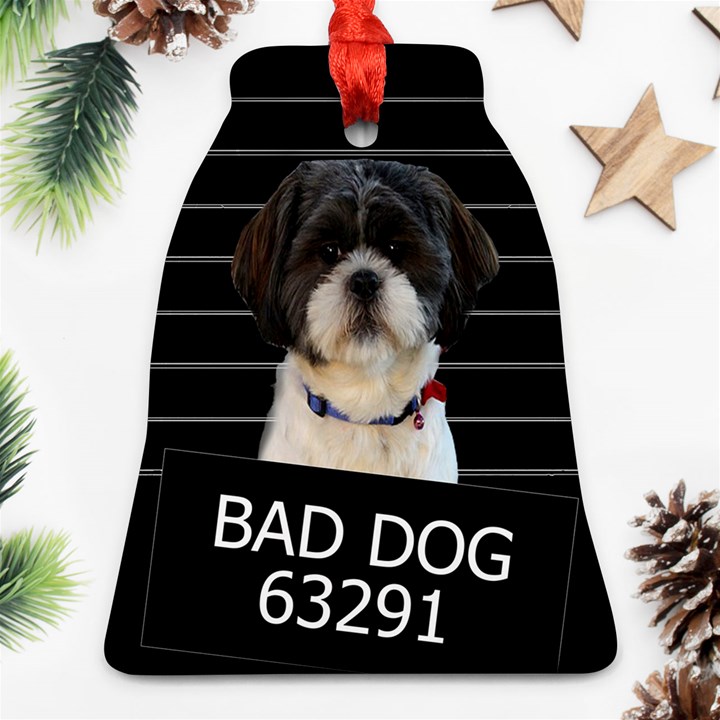 Bad dog Bell Ornament (Two Sides)